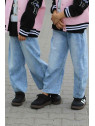 Spodnie jeans niebieskie BALOON z przeszyciem na dole Qba Kids