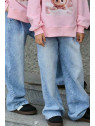 Spodnie jeans niebieskie szerokie i luźne Qba Kids
