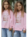 Bluza Różowa LABUBU z kapturem Qba Kids