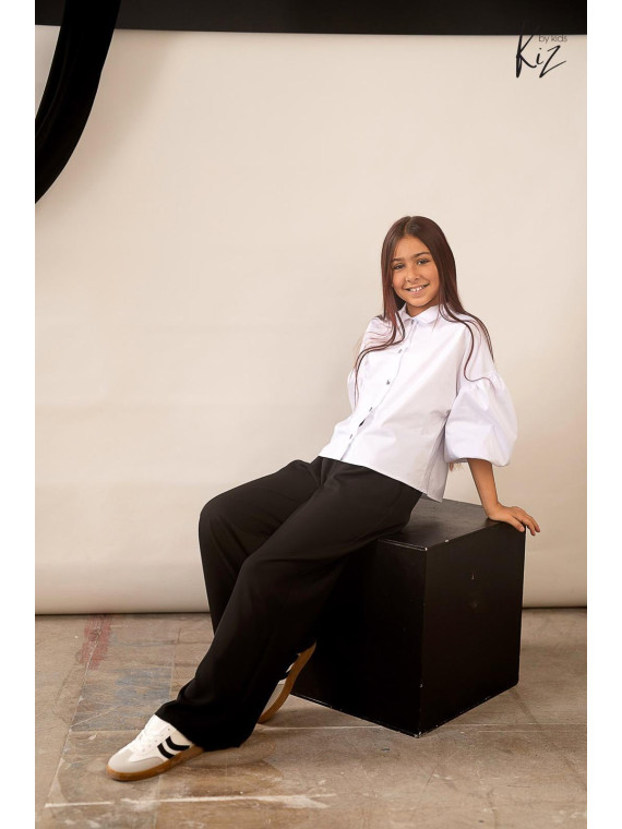 Koszula Biała rękawy pufki Kiz by Kids