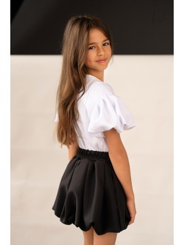 Spódniczka czarna bombka z tkaniny kiz by kids
