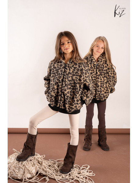 Gruba Bluzo- Kurtka w panterę Kiz by Kids
