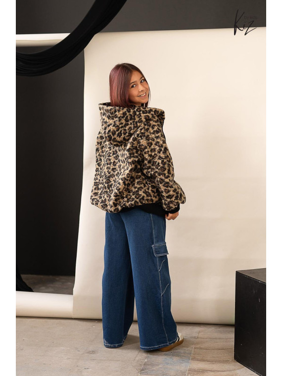 Gruba Bluzo- Kurtka w panterę Kiz by Kids