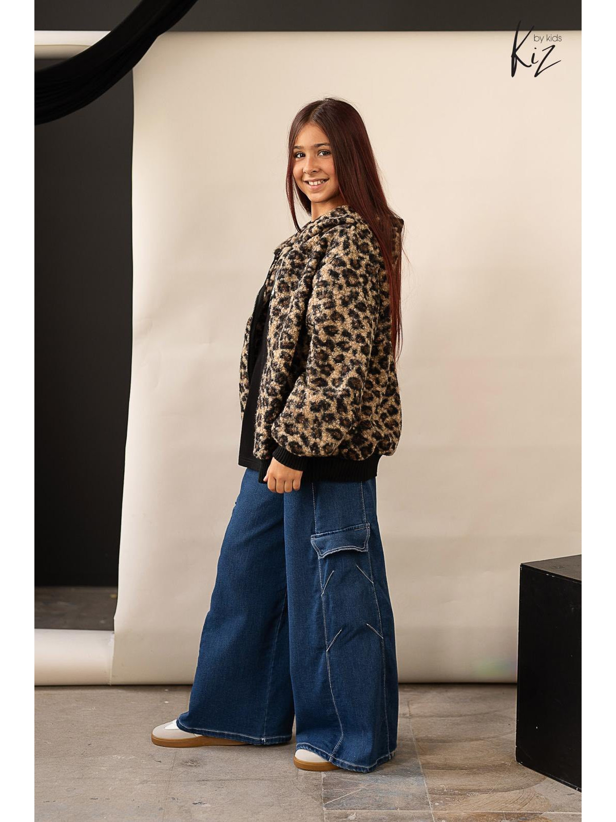 Gruba Bluzo- Kurtka w panterę Kiz by Kids