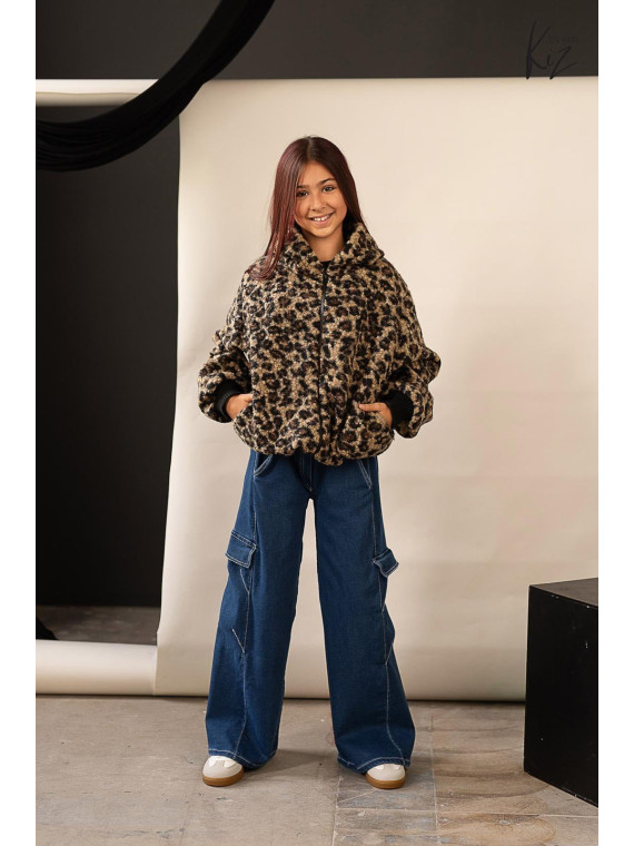 Gruba Bluzo- Kurtka w panterę Kiz by Kids