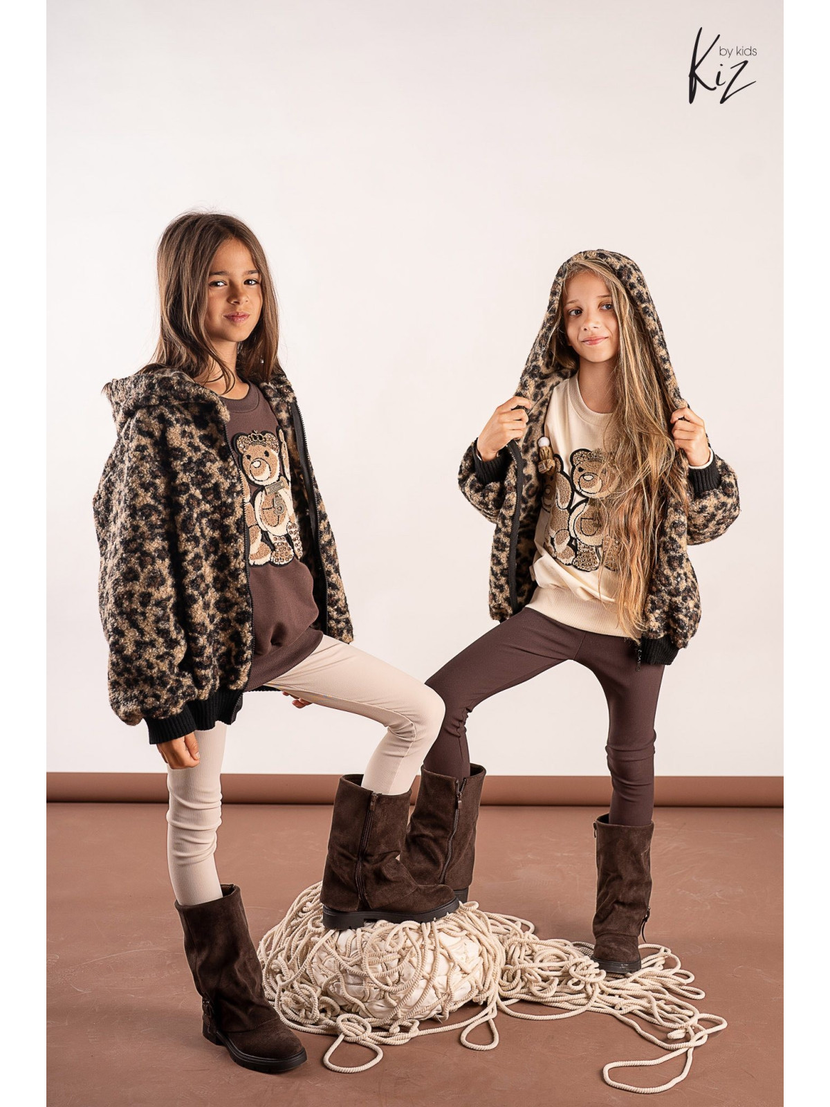 Gruba Bluzo- Kurtka w panterę Kiz by Kids