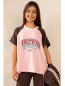 T-shirt Oversize Różowy FOREVER Kiz by Kids