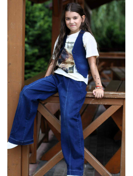 Kamizelka jeans granatowa Qba Kids