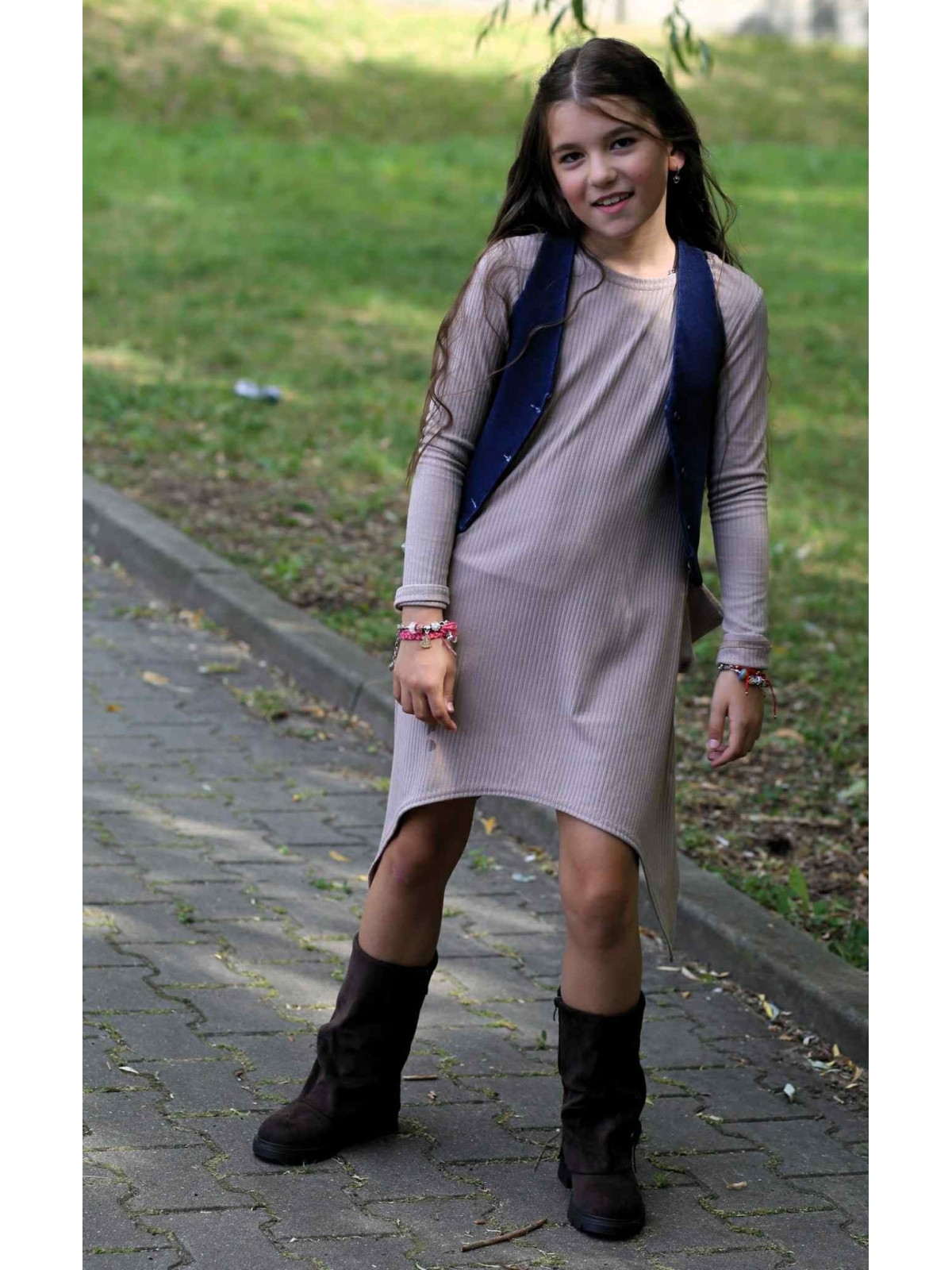 Kamizelka jeans granatowa Qba Kids