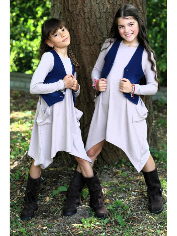 Kamizelka jeans granatowa Qba Kids