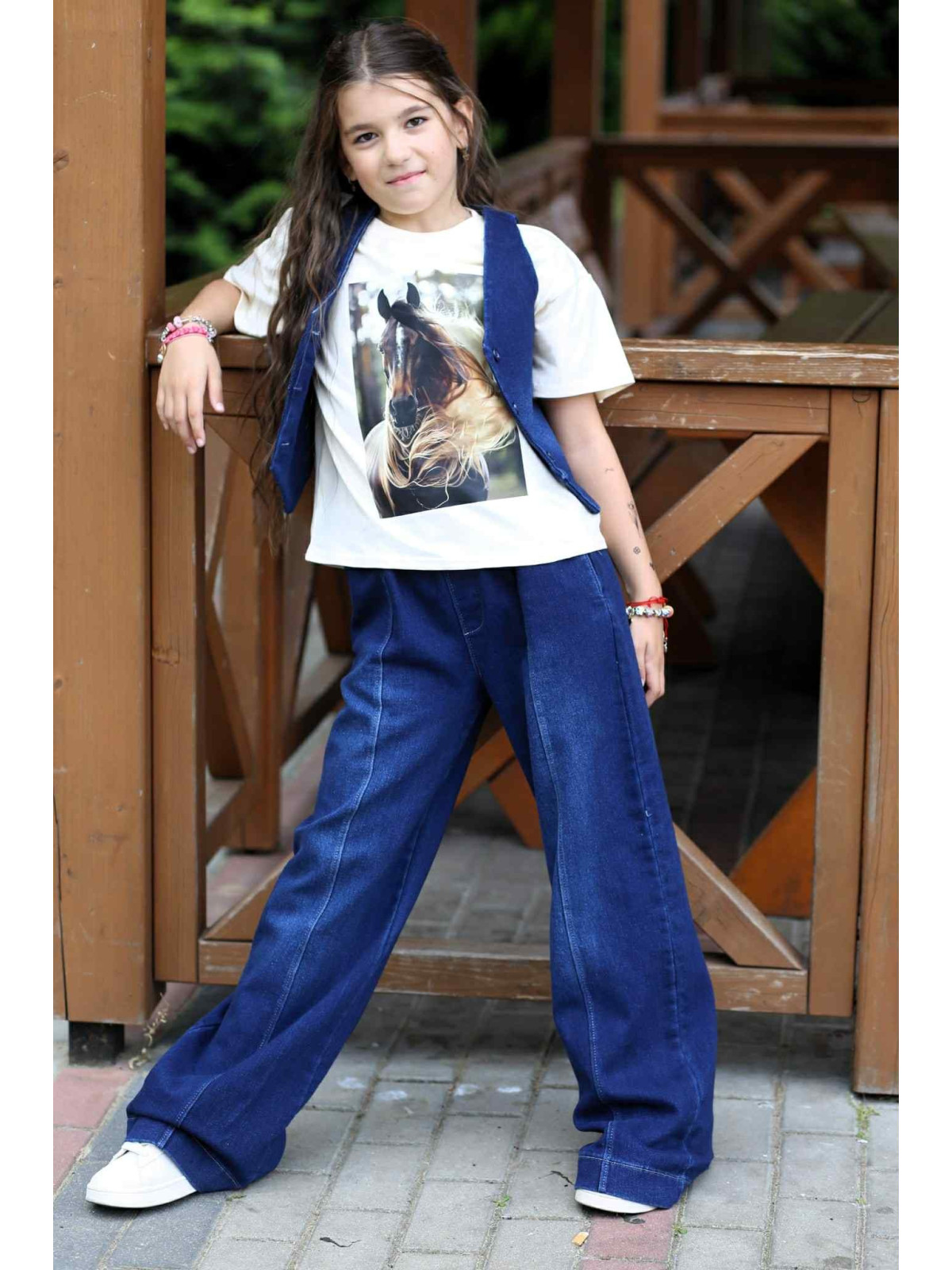 Kamizelka jeans granatowa Qba Kids