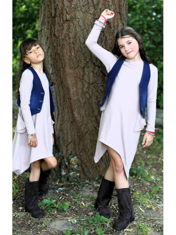 Kamizelka jeans granatowa Qba Kids