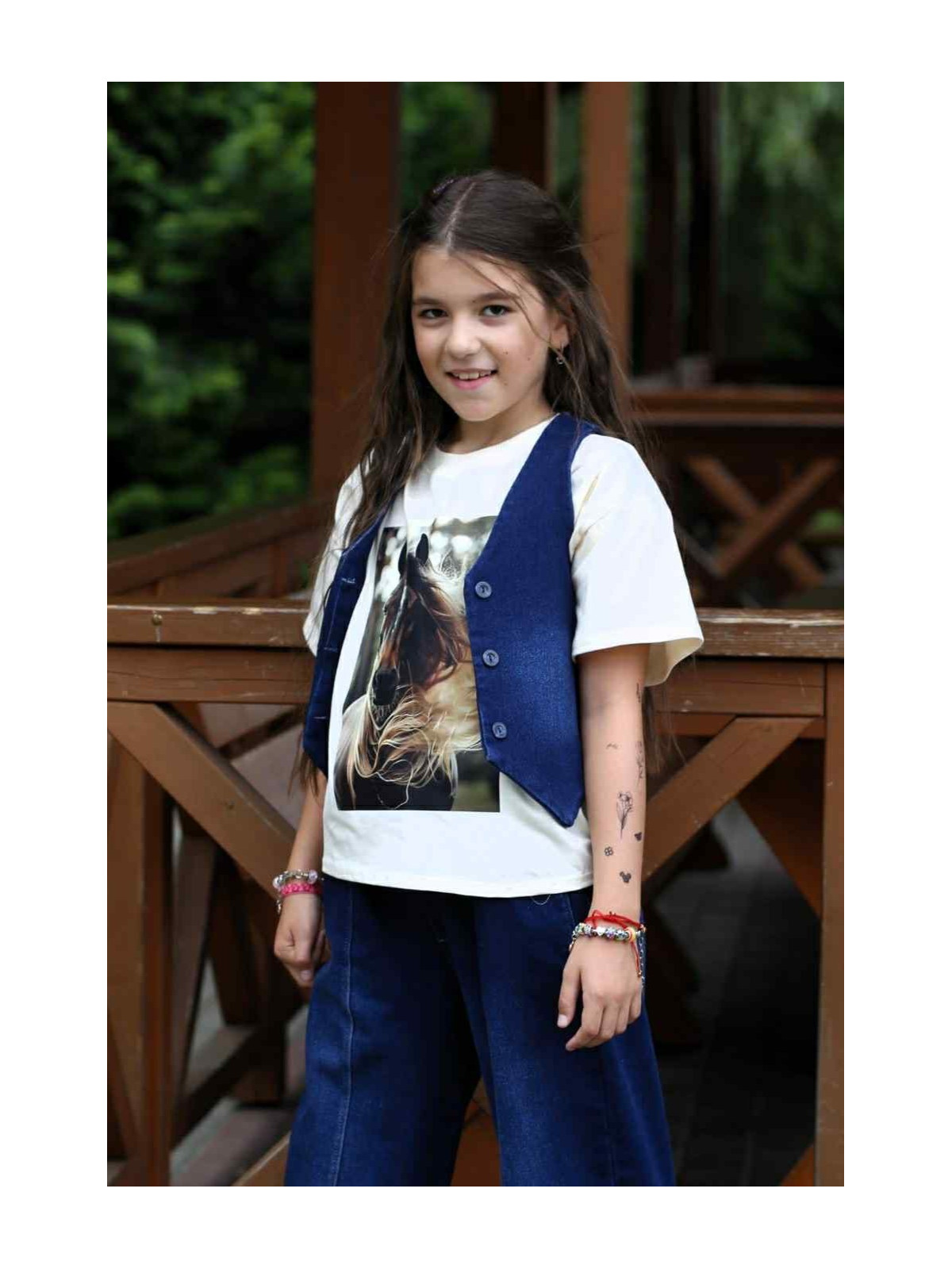 Kamizelka jeans granatowa Qba Kids