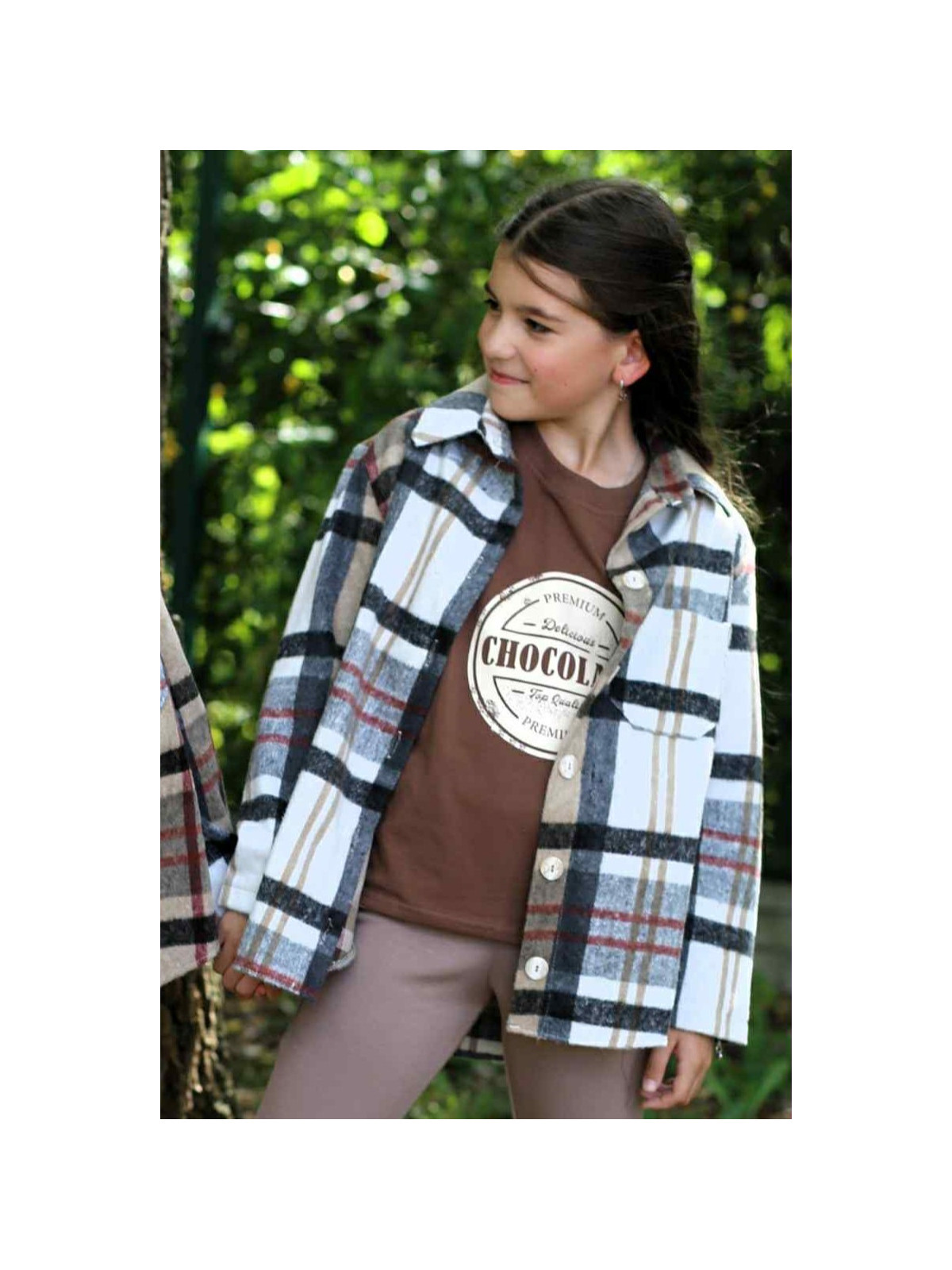 T-shirt brązowy chocolate Qba Kids