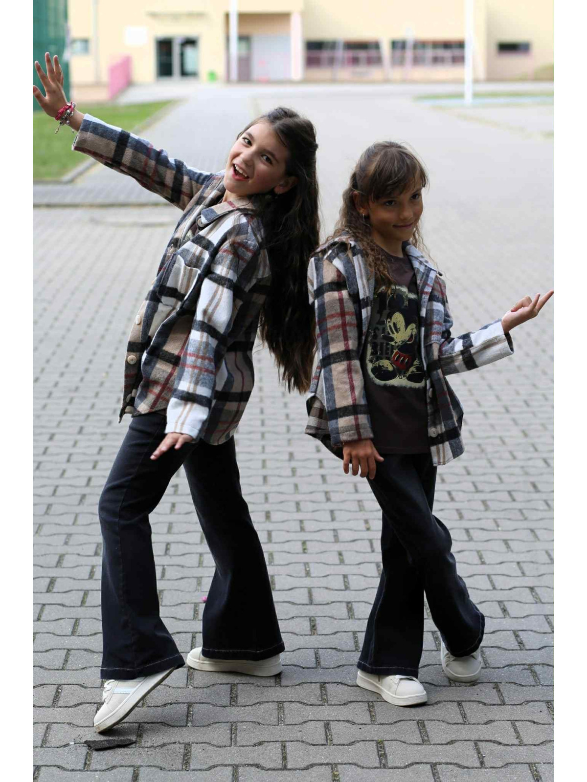 Spodnie dzwony jeans czarne Qba Kids