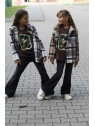 Spodnie dzwony jeans czarne Qba Kids