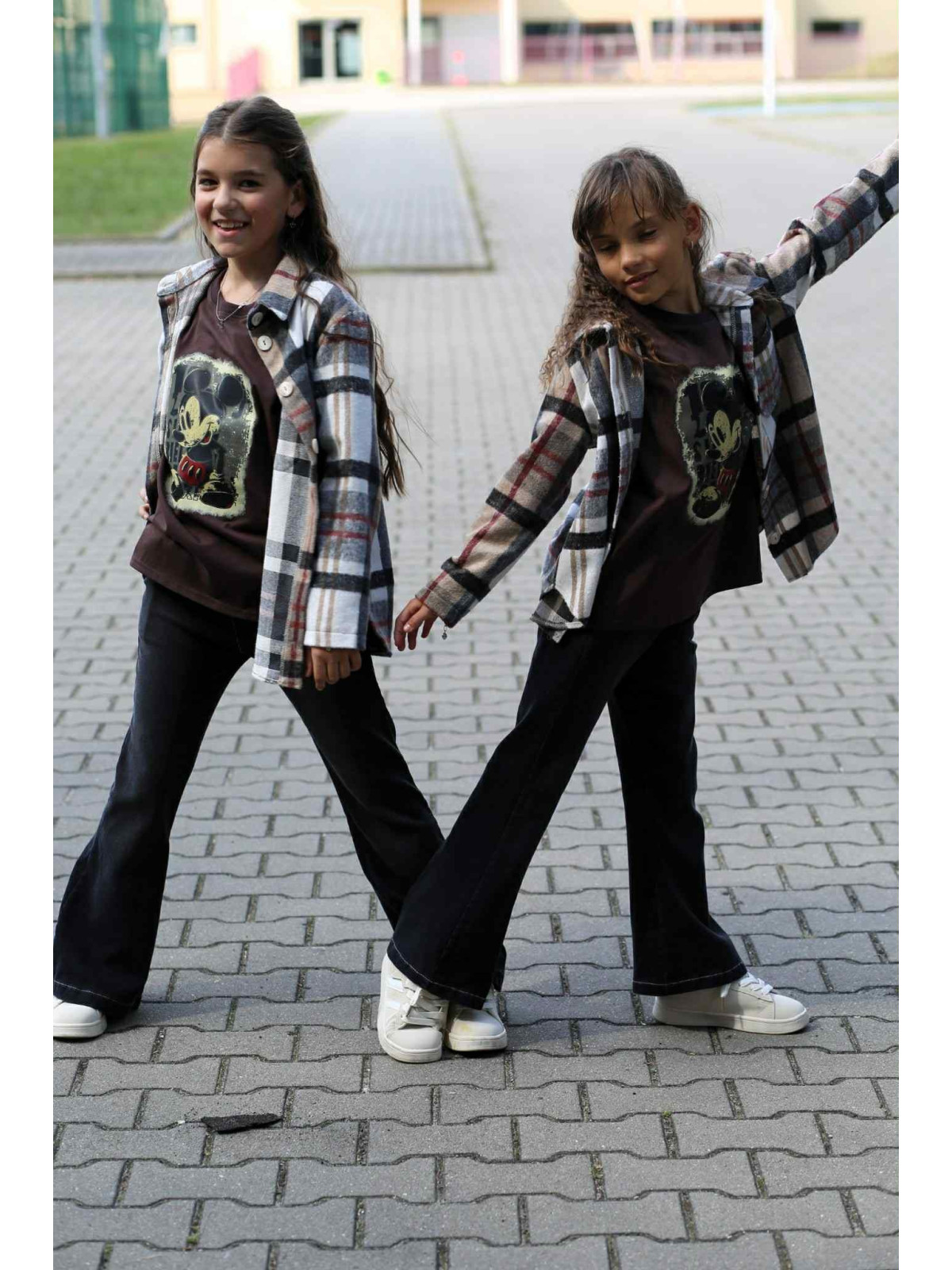 Spodnie dzwony jeans czarne Qba Kids