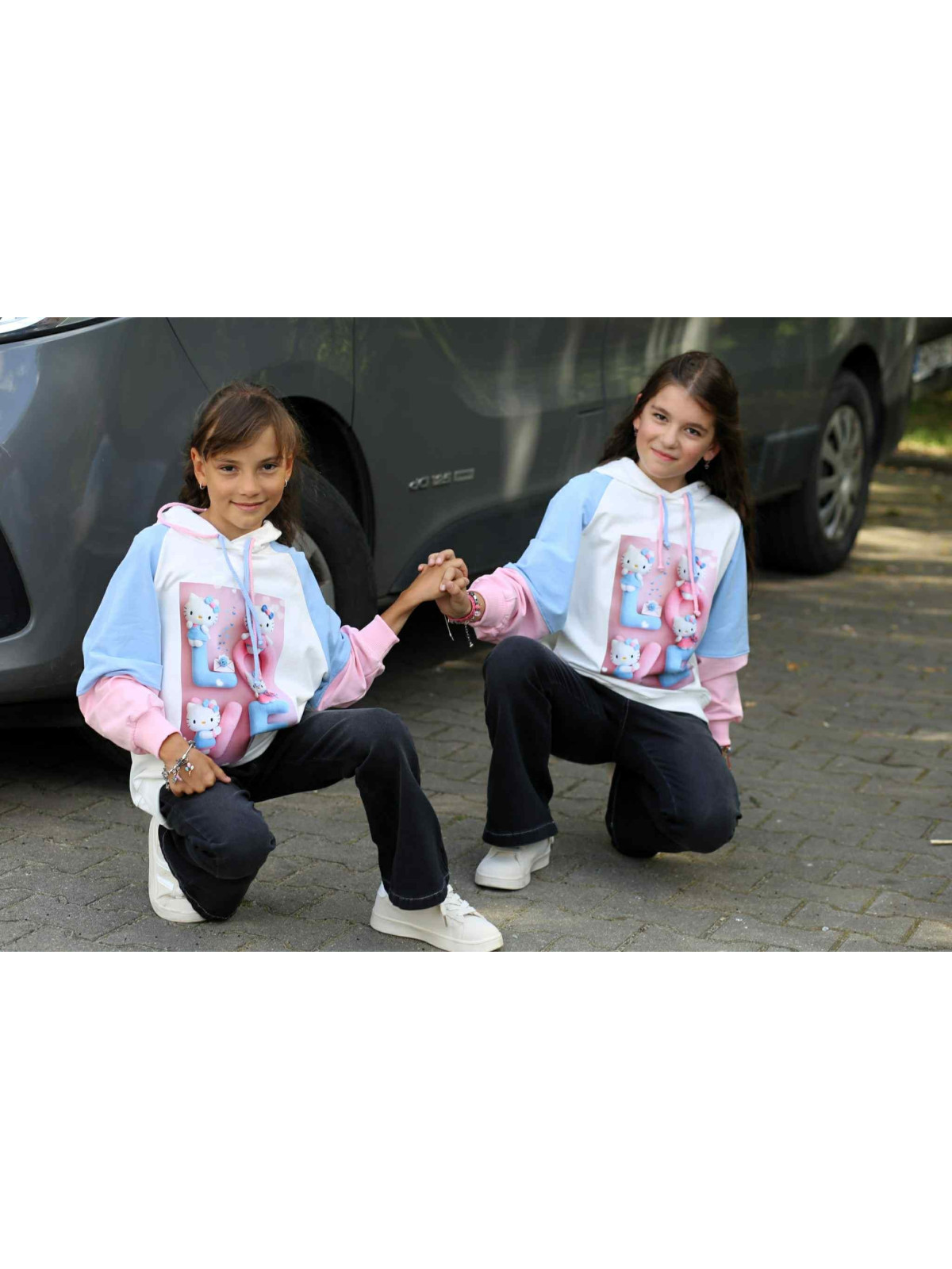 Spodnie dzwony jeans czarne Qba Kids