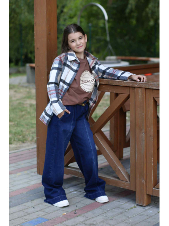 Koszula flanelowa w kratę Qba Kids