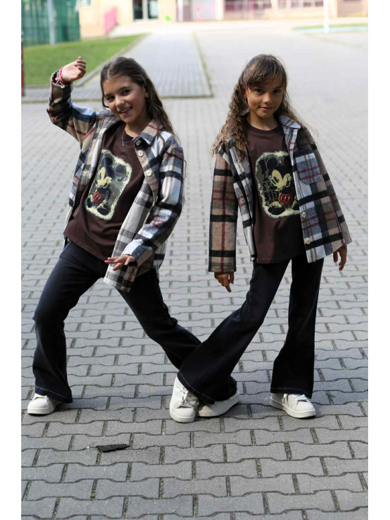 Koszula flanelowa w kratę Qba Kids