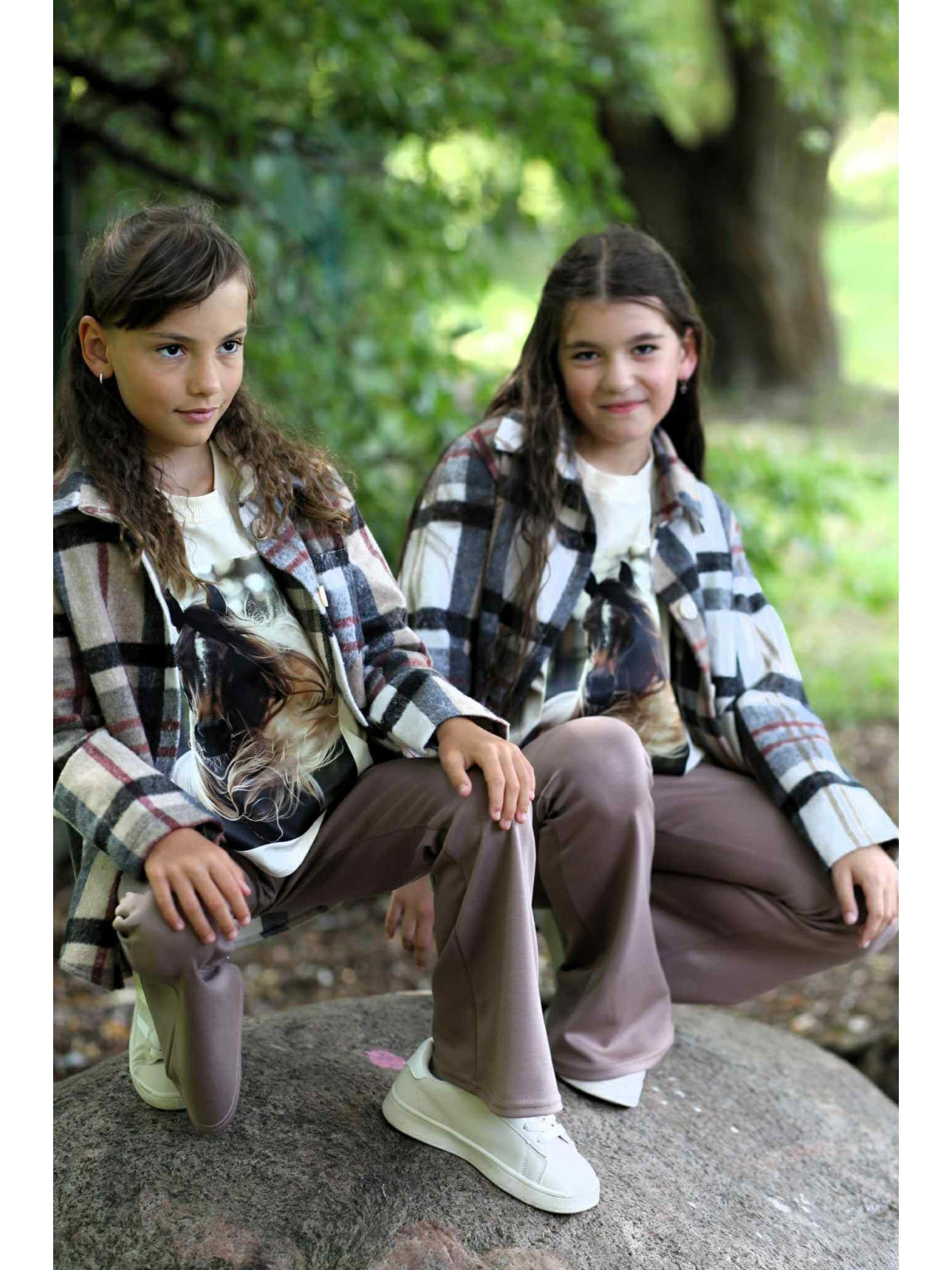 Koszula flanelowa w kratę Qba Kids