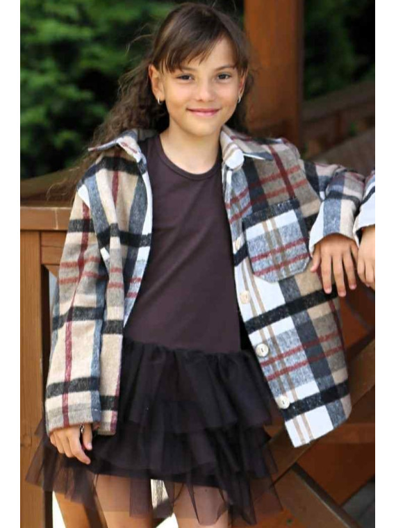 Koszula flanelowa w kratę Qba Kids