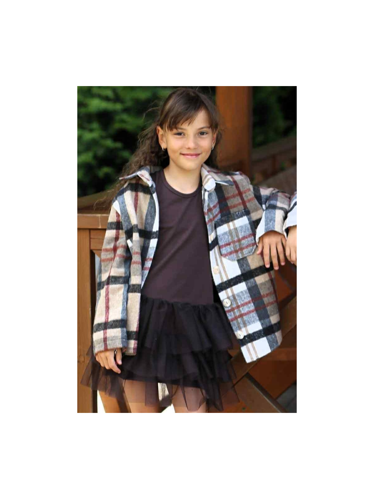 Koszula flanelowa w kratę Qba Kids