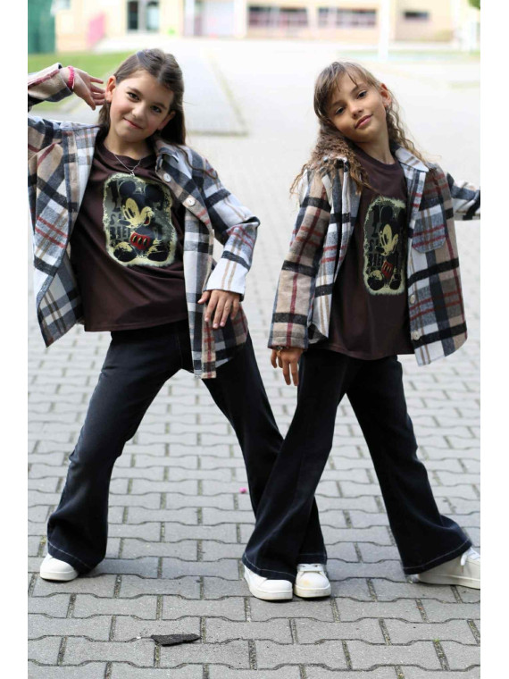 Koszula flanelowa w kratę Qba Kids