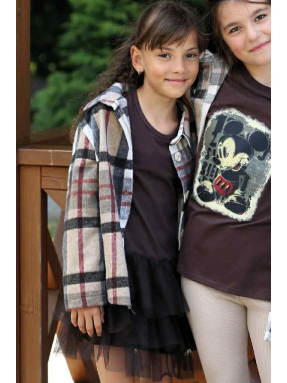 Koszula flanelowa w kratę Qba Kids