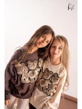 Bluza kość słoniowa z Misiami Kiz By Kids