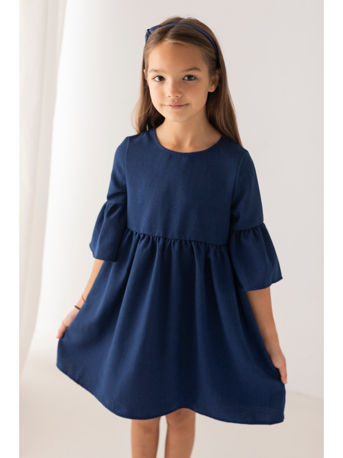 Sukienka trapezowa granatowa lily grey