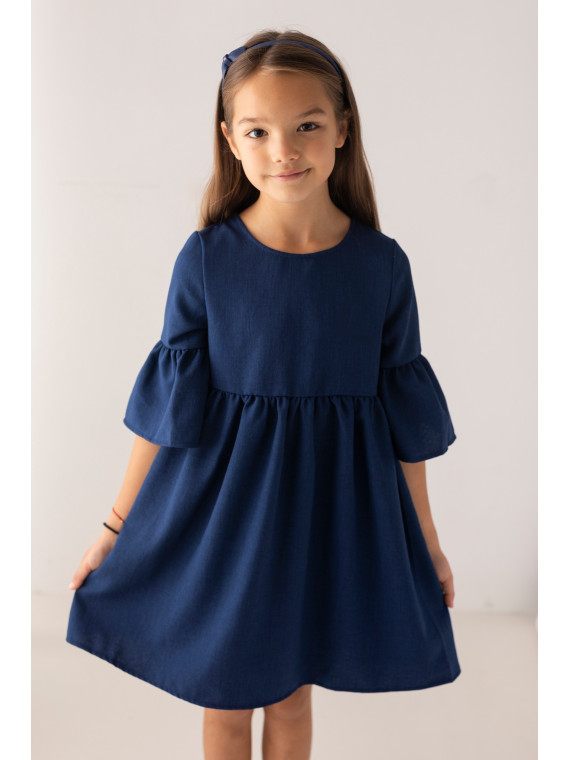 Sukienka trapezowa granatowa lily grey