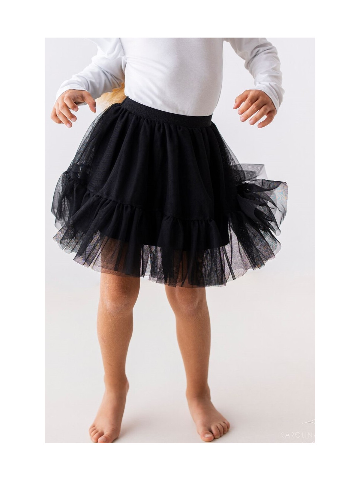 Spódniczka tiulowa tutu czarna lily grey