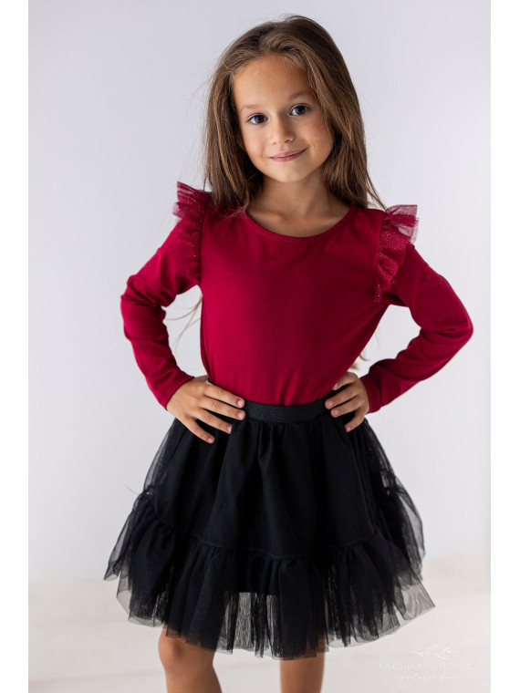 Spódniczka tiulowa tutu czarna lily grey