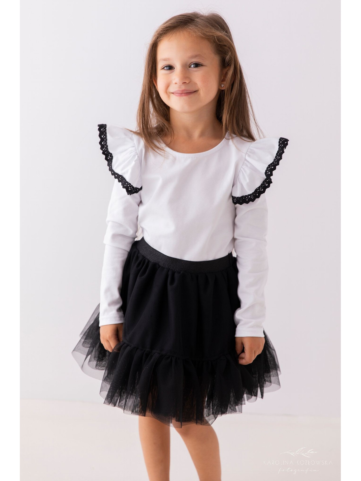 Spódniczka tiulowa tutu czarna lily grey