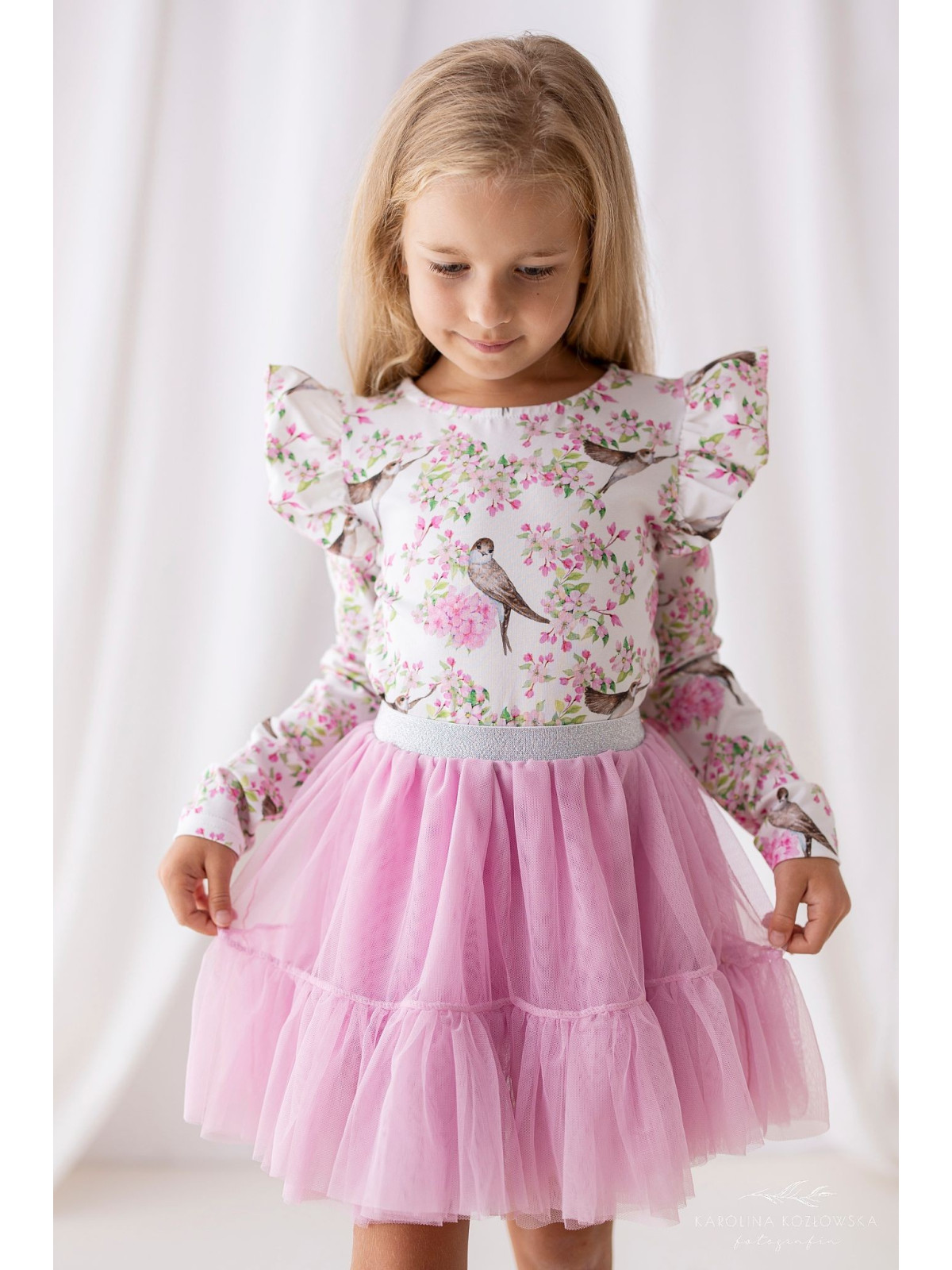 Spódniczka tiulowa tutu różowa lily grey