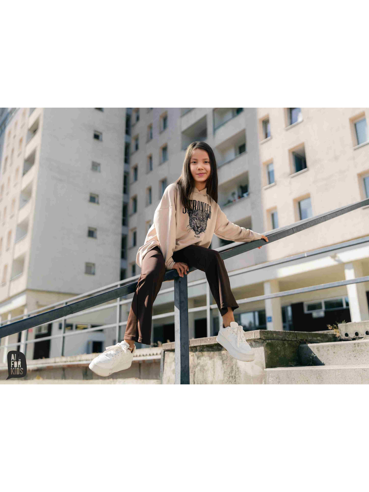 Getry dzwony brąz czekoladowy all for kids