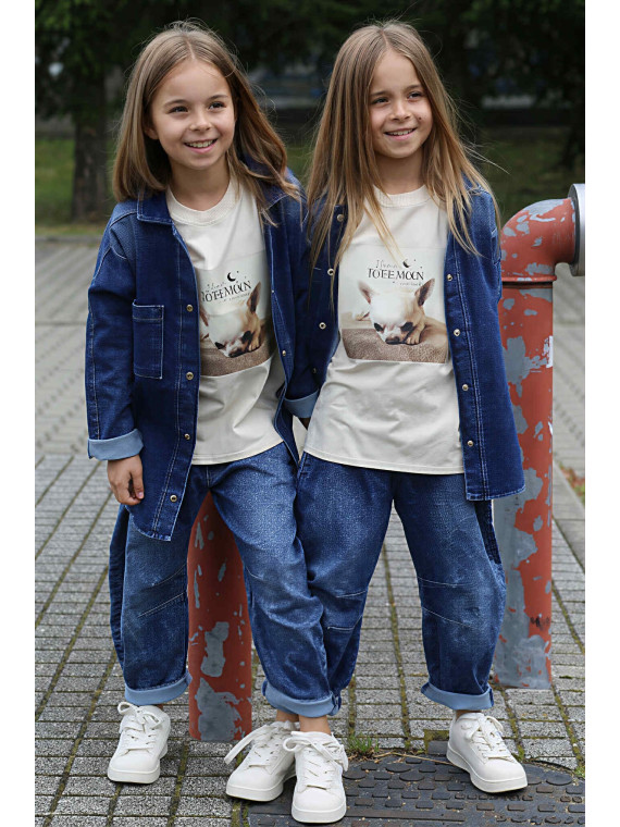 Niebieska koszula jeans Qba Kids
