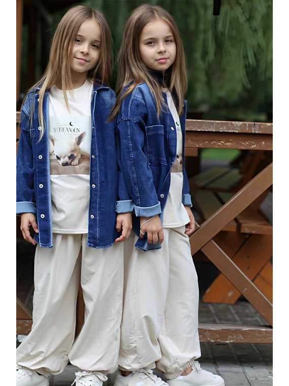 Niebieska koszula jeans Qba Kids