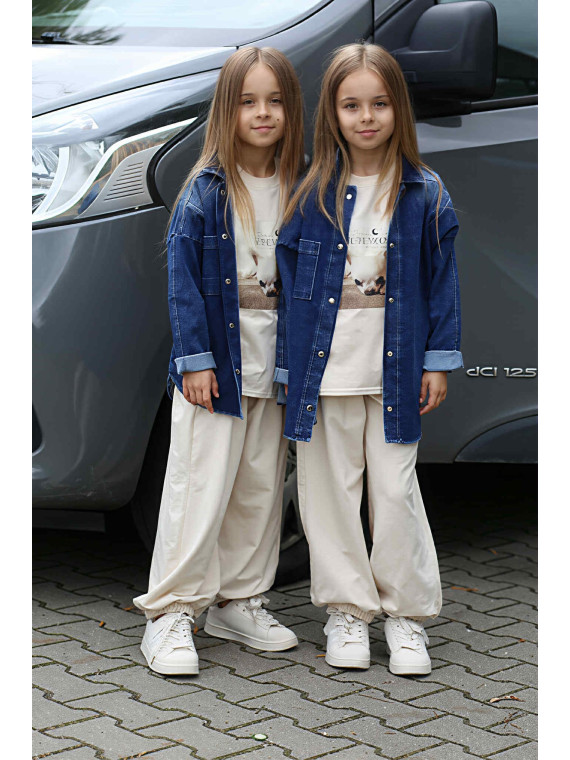 Niebieska koszula jeans Qba Kids