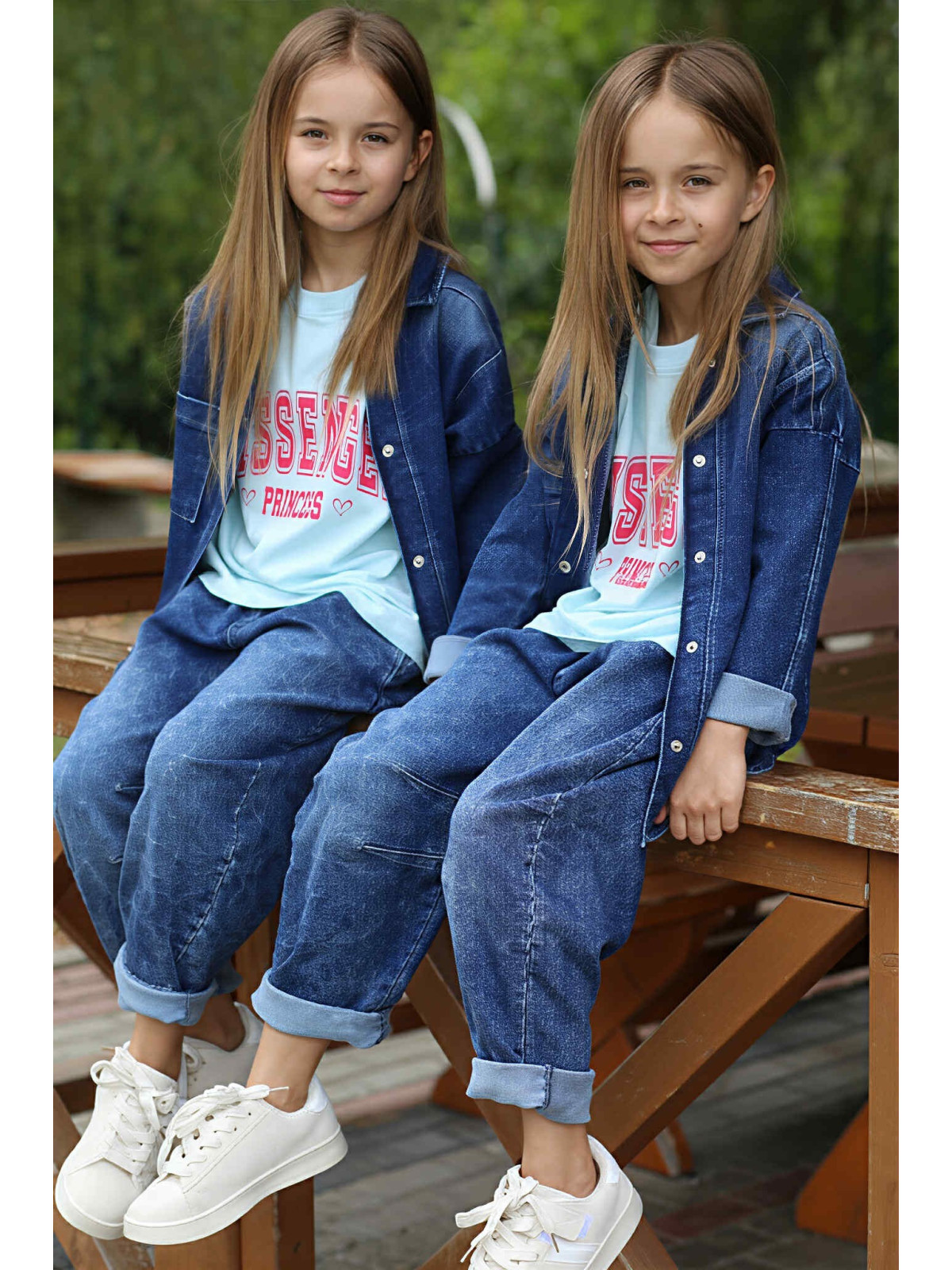 Niebieska koszula jeans Qba Kids