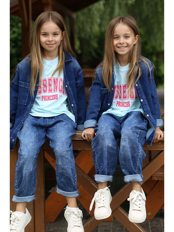 Niebieska koszula jeans Qba Kids