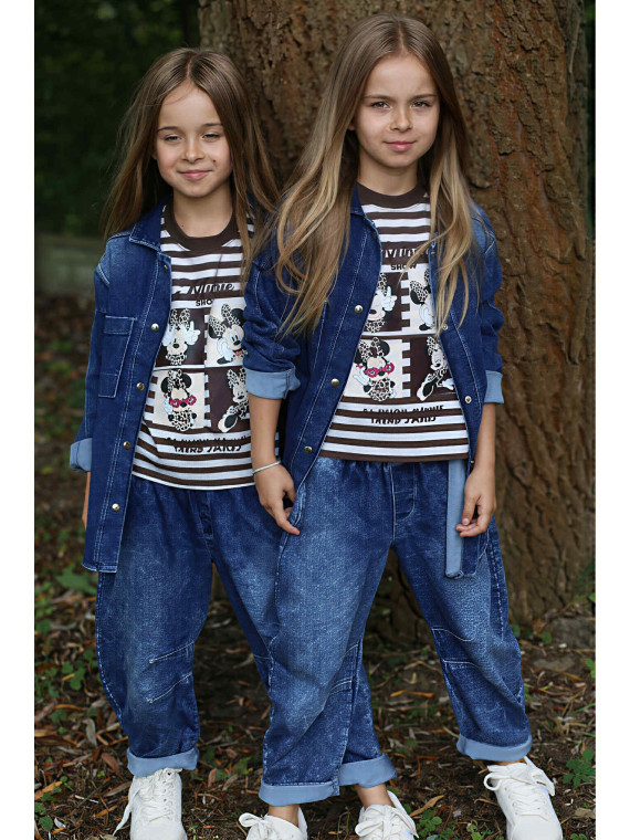 Niebieska koszula jeans Qba Kids