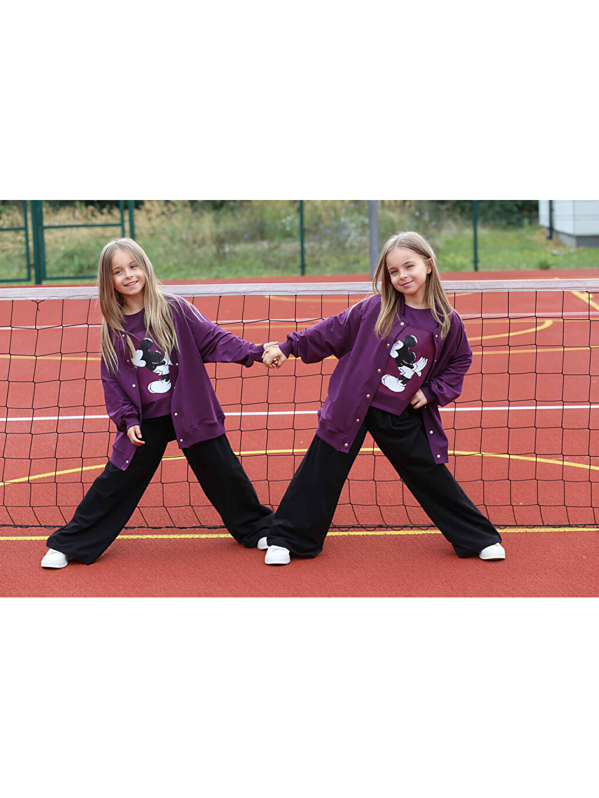 Czarne spodnie dresowe szerokie i luźne Qba Kids