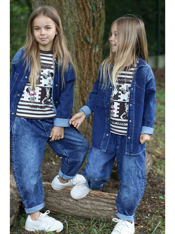 Niebieska koszula jeans Qba Kids