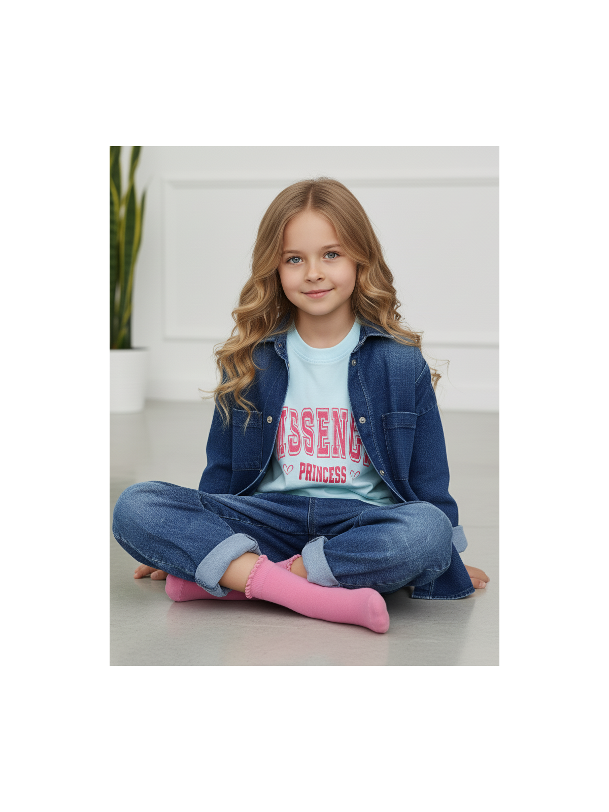 Skarpetki bawełniane różowe gładkie tullinogi