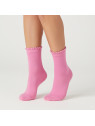 Skarpetki bawełniane różowe gładkie tullinogi