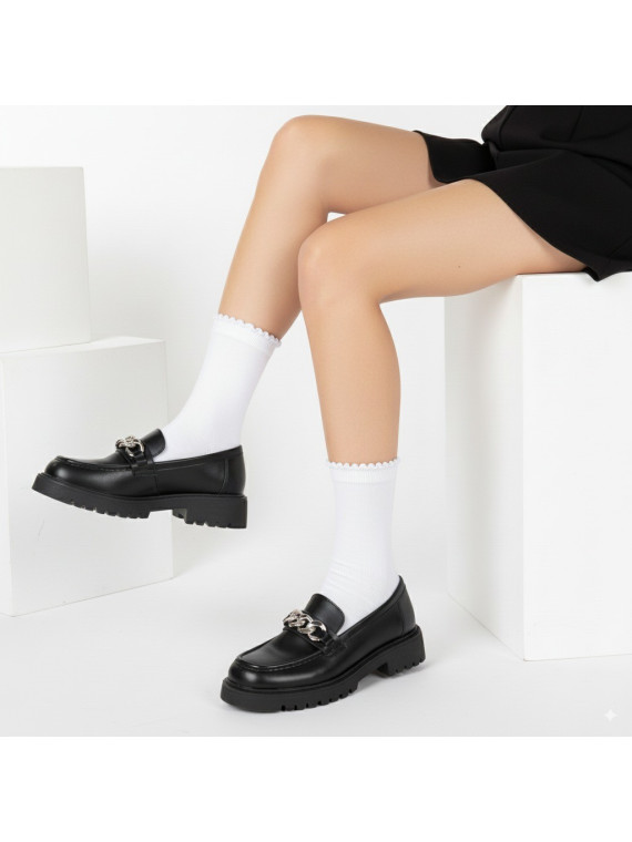 Skarpetki bawełniane białe gładkie tullinogi