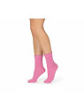 Skarpetki bawełniane różowe gładkie tullinogi