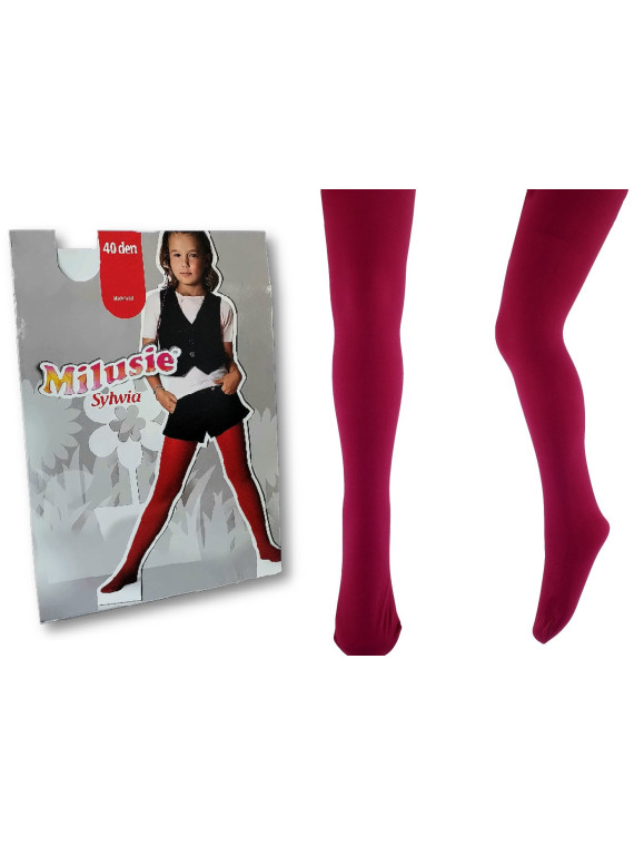Bordowe rajstopy  40 den milusie